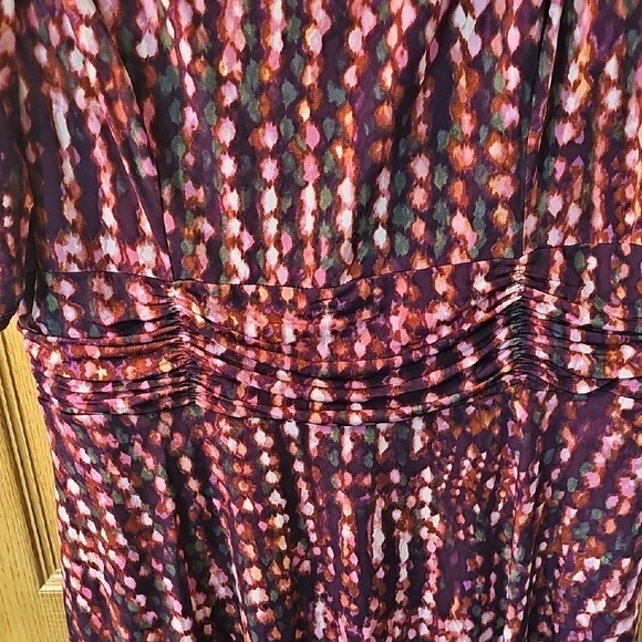 Jessica Howard Long Sleeve Dress in Red and Purple - Picture 6 of 12